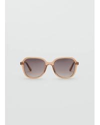 Mango - Squared Frame Sunglasses - Lyst