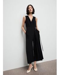 Mango - Belt Wrap Jumpsuit - Lyst
