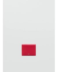Mango - Small Wallet With Saffiano Effect - Lyst