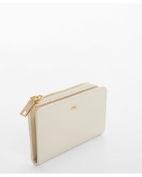 Mango - Embossed Wallet With Logo - Lyst