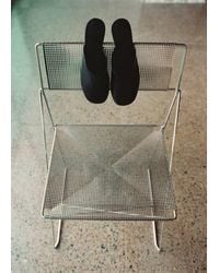 Mango - Leather Mule Slippers - Lyst