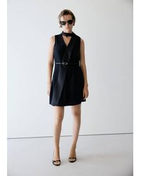 Mango - Dress With Bow And Belt - Lyst