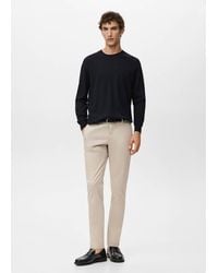 Mango - Barna Slim-Fit Twill Chino Trousers - Lyst