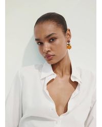 Mango - Kombinierte Hängende Ohrringe Aus Resin - Lyst
