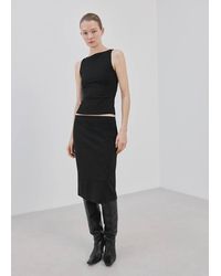 Mango - Fitted Crop Top - Lyst