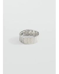 MANGO TEEN - Metal-Textured Bracelet - Lyst