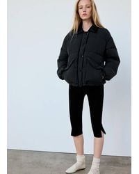 Mango - Fur Collar Puffer Coat - Lyst