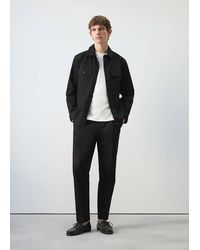 Mango - Regular-Fit Pleated Trousers - Lyst