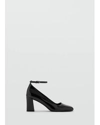 Mango - Lackleder-Pumps Mit Knöchelriemchen - Lyst