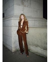 Mango - Anzughose Aus Samt - Lyst