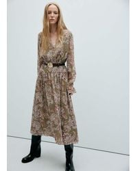 Mango - Flower Print Dress - Lyst