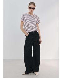 Mango - Short-Sleeved Cotton T-Shirt - Lyst