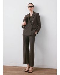 Mango - Straight-Fit Lyocell Suit Jacket - Lyst
