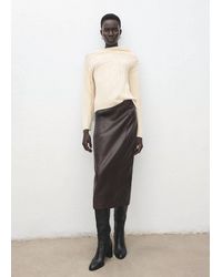 Mango - Braided Wool-Blend Sweater - Lyst