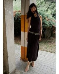 Mango - Draped Halter Dress - Lyst