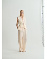 Mango - Straight-Fit Suit Trousers - Lyst