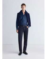 Mango - Slim Fit Comfort Stretch Non-Iron Cotton Shirt - Lyst
