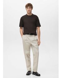 Mango - Medium Weight Regular Fit T-Shirt - Lyst