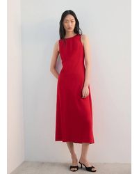 Mango - Flared Midi-Dress - Lyst