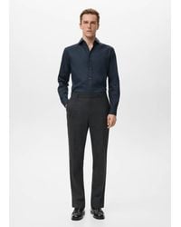 Mango - 100% Cotton Slim-Fit Shirt - Lyst