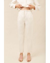 Mansur gavriel linen pants Clearance
