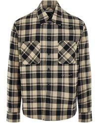 Off-White c/o Virgil Abloh - Off- 'Check Flannel Shirts, Long Sleeves, , 100% Cotton, Size: Small - Lyst