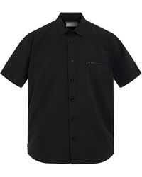Sacai - Matte Taffeta Shirt, Short Sleeves, , 100% Polyester - Lyst