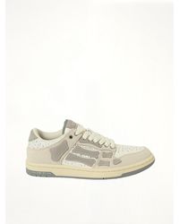 Amiri - Crystal Suede Skeleton Top Low Sneakers, 100% Calf Leather - Lyst