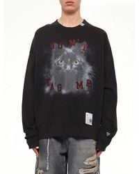 Maison Mihara Yasuhiro - Cat Printed Sweatshirt - Lyst