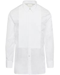 Givenchy - Contemporary Fit Plastron 4g Shirt In White - Lyst