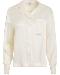 Loewe - Pyjama Blouse, Long Sleeves, , 100% Silk - Lyst