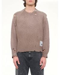 Maison Mihara Yasuhiro - Sun Faded Knit Pullover - Lyst