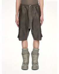 Rick Owens - Basket Swingers Leather Shorts - Lyst