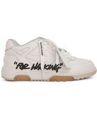 Off-White c/o Virgil Abloh - Off- Out Of Office 'For Walking' Leather Sneakers, /, 100% Leather - Lyst