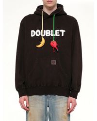 Doublet - Mud-Dyed Hoodie With Shfu - Lyst