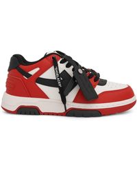 Off-White c/o Virgil Abloh - Off- Out Of Office Calf Leather Sneakers, /, 100% Leather - Lyst