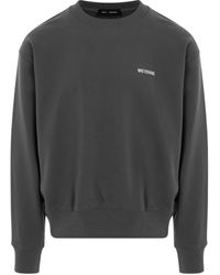 we11done - Cotton Mini Logo Sweatshirt, Round Neck, Long Sleeves, , 100% Cotton, Size: Medium - Lyst