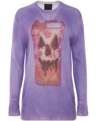 Givenchy - Mixmat Crew Neck Print Sweater - Lyst