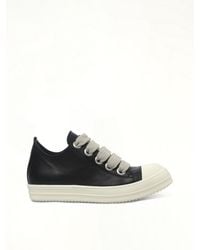 Rick Owens - Jumbolace Low Sneaks Sneakers, 100% Calf Leather - Lyst