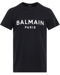 Balmain Foil T Shirt - Black