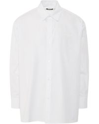 we11done - 1506 Logo Print Cotton Shirt, Long Sleeves, , 100% Cotton, Size: Medium - Lyst