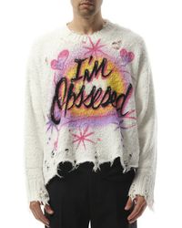 Doublet - Airbrush Recycled Cotton Sweater, Long Sleeves, 100% Cotton, Size: Small - Lyst