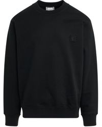 WOOYOUNGMI - Irridecent Back Logo Sweatshirt, Long Sleeves, , 100% Cotton - Lyst