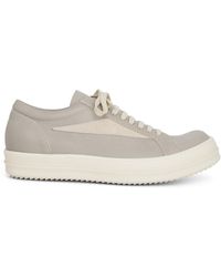 Rick Owens - Vintage Leather Sneakers, , 100% Calf Leather - Lyst