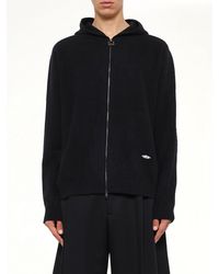 WOOYOUNGMI - Wool Zipped Hoodie - Lyst