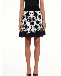 McQueen - Rose Jacquard Mini Skirt - Lyst