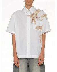 Feng Chen Wang - Bamboo Printed Short Sleeve Shirt - Lyst