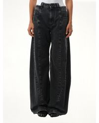 Maison Margiela - Cut Out Waistband Relaxed Fit Denim Jeans - Lyst