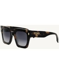 Fendi - Fe40101F 5255B Acetate Sunglasses - Lyst