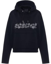 Givenchy - 4G Logo Thistle Embroidered Hoodie, Long Sleeves, 100% Cotton, Size: Large - Lyst